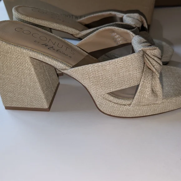 Coconuts By Matisse Esme Knot Slide Sandal - Natural Women's Size 9 New - Picture 6 of 7